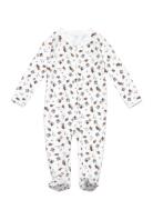 Polo Bear Cotton Footed Coverall Langærmet Body White Ralph Lauren Bab...