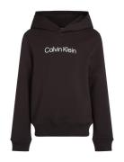 Inst. Logo Reg. Terry Hoodie Tops Sweatshirts & Hoodies Hoodies Black ...