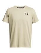 Ua M Logo Emb Heavyweight Ss Sport T-Kortærmet Skjorte Beige Under Arm...