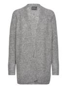 Mmthora Long Cardigan Tops Knitwear Cardigans Grey MOS MOSH