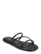 Stb-Selena Strap Sandal L Flade Sandaler Black Shoe The Bear