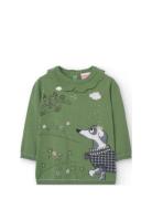 Knitwear Dress For Baby Girl -Bci Tops T-shirts Long-sleeved T-Skjorte...