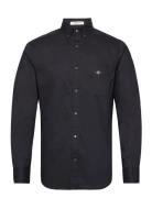 Reg Classic Poplin Shirt Tops Shirts Casual Black GANT