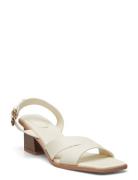 Block-Heel Sandals Sandal Med Hæl White Mango