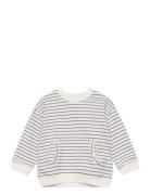 Striped Cotton-Blend Sweatshirt Tops Sweatshirts & Hoodies Sweatshirts...