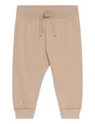 Trousers Jogging Basic Bottoms Sweatpants Beige Lindex