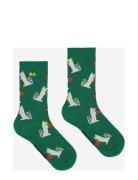 Hungry Squirrel All Over Long Socks Sokker Strømper Green Bobo Choses