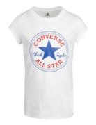 Converse Timeless Chuck Patch Tee Tops T-Kortærmet Skjorte White Conve...