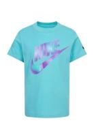 Nike Printed Club Graphic Tee Tops T-Kortærmet Skjorte Blue Nike