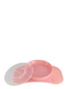 Click-Mat Mini + Plate Home Meal Time Plates & Bowls Plates Pink Twist...