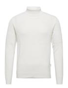 Slhmaine Ls Knit Roll Neck W Noos Tops Knitwear Turtlenecks White Sele...