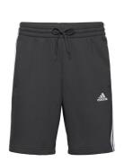 Essentials Fleece 3-Stripes Shorts Sport Shorts Sweat Shorts Black Adi...