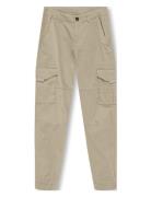 Kobmaxwell Life Cargo Pant Pnt Bottoms Beige Kids Only