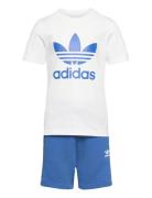 Short Tee Set Sport Sets With Short-sleeved T-shirt Blue Adidas Origin...