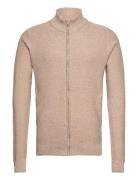 Inmarland Tops Knitwear Full Zip Jumpers Beige INDICODE