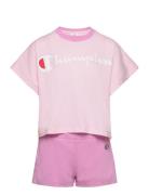 Set Sport Sets With Short-sleeved T-shirt Pink Champion