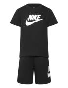 Nkn Club Tee & Short Set Sport Sets With Short-sleeved T-shirt Black N...