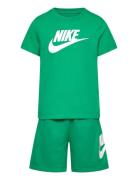 Nkn Club Tee & Short Set Sport Sets With Short-sleeved T-shirt Green N...