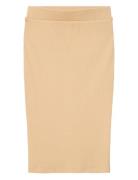 Nkfheljaya Xsl Long Skirt Dresses & Skirts Skirts Midi Skirts Beige Na...