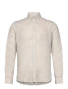 Queens Tops Shirts Linen Shirts Beige Reiss