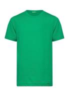 T-Shirt Tops T-Kortærmet Skjorte Green United Colors Of Benetton