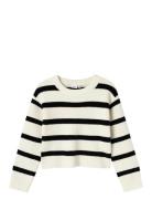 Nkfnilla Ls Short Knit Tops Knitwear Pullovers White Name It