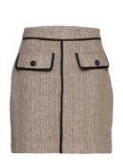 Bergeniabbmabella Skirt Kort Nederdel Beige Bruuns Bazaar