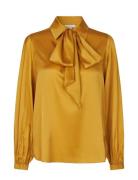 Kikkidea Tops Blouses Long-sleeved Yellow Dea Kudibal