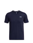 Vanish Seamless Grid Ss Sport T-Kortærmet Skjorte Navy Under Armour