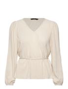 Vmsoma Ls Top Jrs Tops T-shirts & Tops Long-sleeved Cream Vero Moda