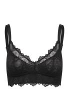 Lace Support+ Bralette Lingerie Bras & Tops Soft Bras Bralette Black U...