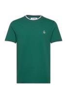 S/S Tipped Ringer Te Tops T-Kortærmet Skjorte Green Original Penguin