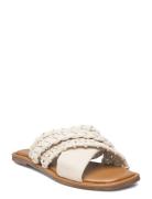 Leaves Flade Sandaler Cream Dune London