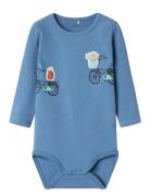 Nbmlillo Ls Body Box Bodies Long-sleeved Blue Name It