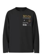 Nkmvagno Ls Loose Top Tops T-shirts Long-sleeved T-Skjorte Black Name ...