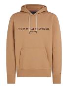 Tommy Logo Hoody Tops Sweatshirts & Hoodies Hoodies Beige Tommy Hilfig...