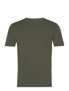 Mens Stretch Crew Neck Tee S/S Tops T-Kortærmet Skjorte Green Lindberg...