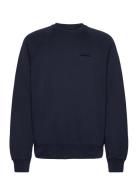 Callan Crew Neck Tops Sweatshirts & Hoodies Sweatshirts Navy J. Lindeb...