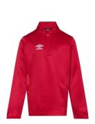 Liga Halfzip Jr Tops T-shirts Long-sleeved T-Skjorte Red Umbro