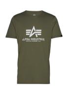 Basic T-Shirt Designers T-Kortærmet Skjorte Khaki Green Alpha Industri...