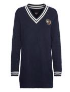 Tjw Crest Sweater Dress Dresses Knitted Dresses Navy Tommy Jeans