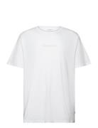 Lindbergh Print Tee S/S Tops T-Kortærmet Skjorte White Lindbergh