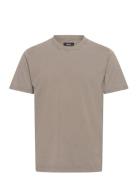 Cotton Jersey Dye Frode Tee Tops T-Kortærmet Skjorte Beige Mads Nørgaa...