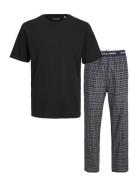 Jacbasic Tee And Woven Pants Giftb Jnr Pyjamassæt Black Jack & J S