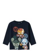 Nmmanan Marvel Ls Nreg Top Mar Tops T-shirts Long-sleeved T-Skjorte Na...