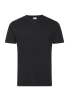 Slim-Fit Cotton T-Shirt Tops T-Kortærmet Skjorte Black Mango