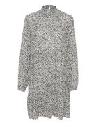 Kasally Amber Dress Ls Knælang Kjole Grey Kaffe