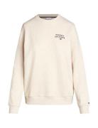 Track Top Tops Sweatshirts & Hoodies Sweatshirts Cream Tommy Hilfiger