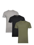 Slim Crewneck 3-Pack Tops T-Kortærmet Skjorte Green Polo Ralph Lauren ...