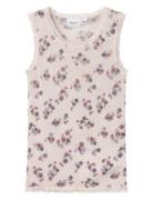 Nmfwang Wool Needle Tank Top Tops T-shirts Sleeveless Pink Name It